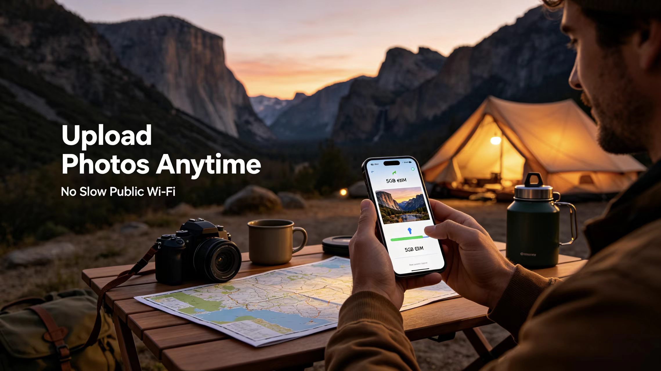 7‑Day National Park Road Trip Rescue|Lemon 5 GB / 7‑Day eSIM: Backup Internet for Navigation, Photos and Campgrounds