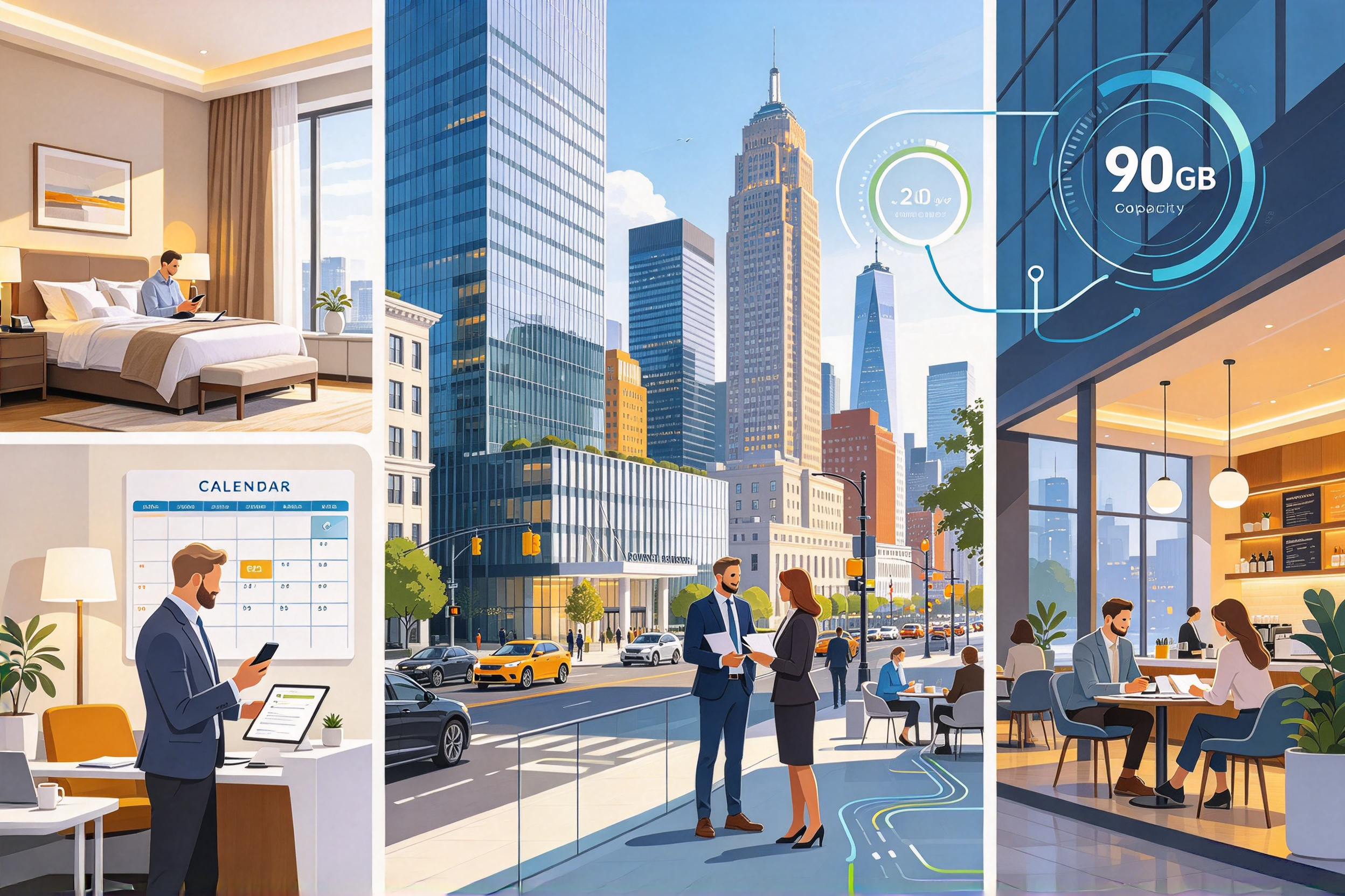 90-Day SIM for Temporary Work in the U.S.: 20GB of Data for $64.99